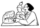 Coloring pages dentist