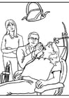 Coloring pages dentist