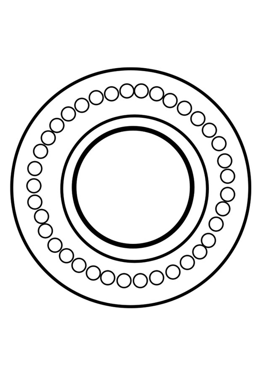 Coloring page dharma wheel