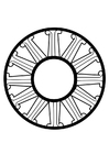 Coloring page dharma wheel