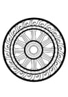 Coloring pages dharma wheel