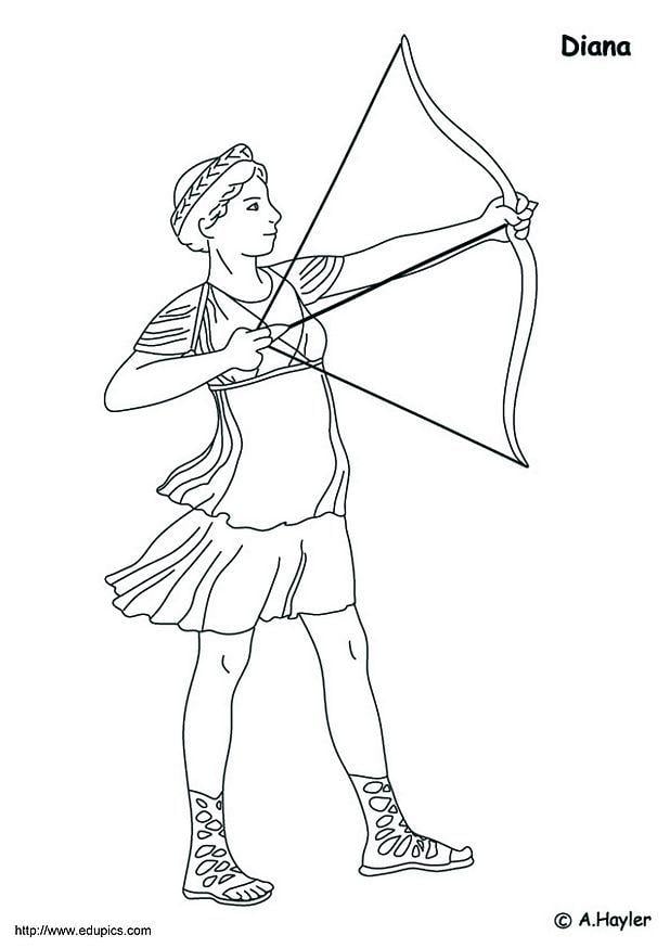 Coloring Page Diana free printable coloring pages Img 4178