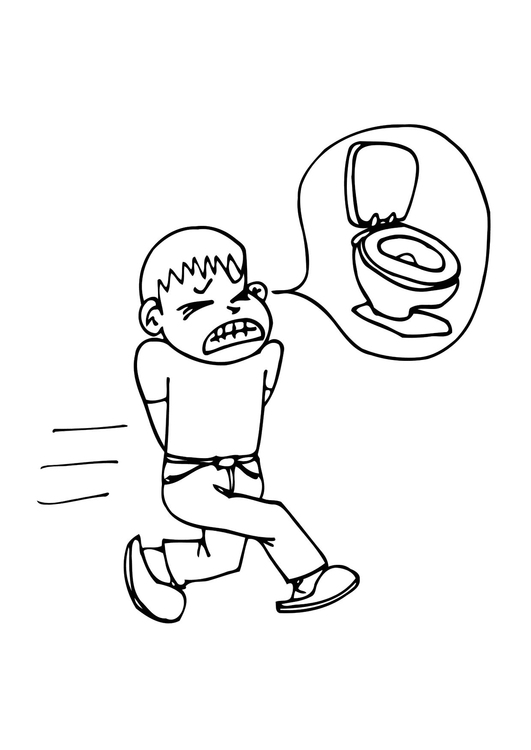 Coloring page diarrhoea