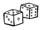 Coloring pages dice