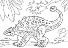 Coloring pages dinosaur - ankylosaurus