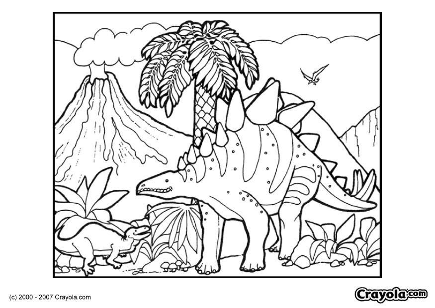 Coloring page dinosaur