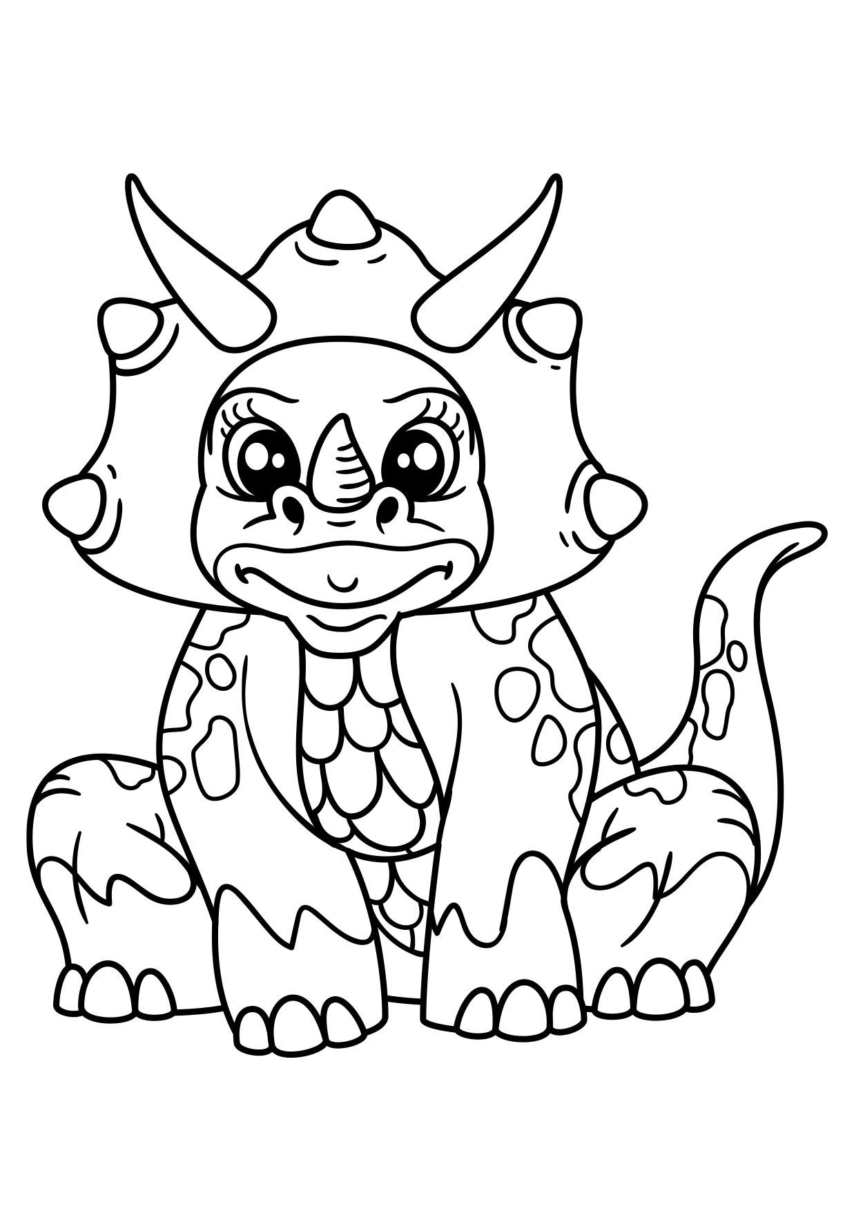 Coloring Page dinosaur girl   free printable coloring pages   Img 30974