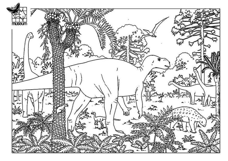 Coloring page dinosaurs