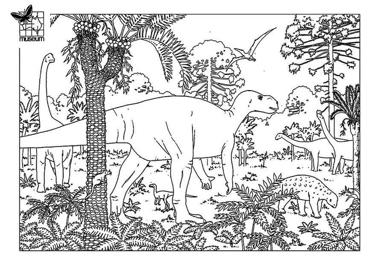 Coloring page dinosaurs