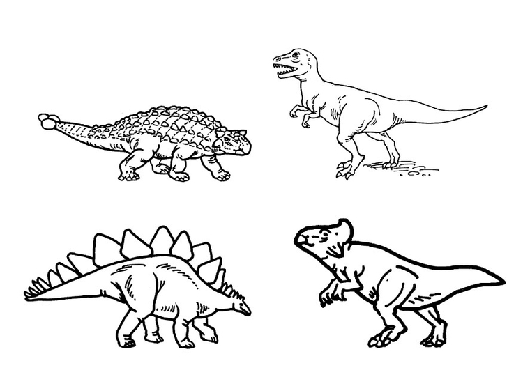 Coloring page dinosaurs