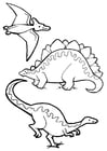 Coloring page dinosaurs