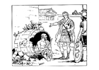 Coloring page Diogenes and Alexander