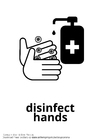 disinfect hands