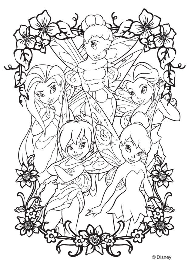 Coloring page Disney Fairies