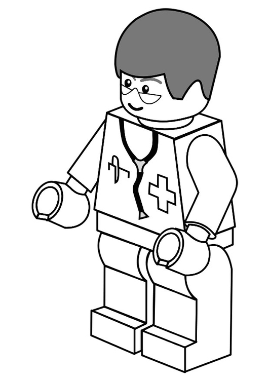 Coloring page doctor