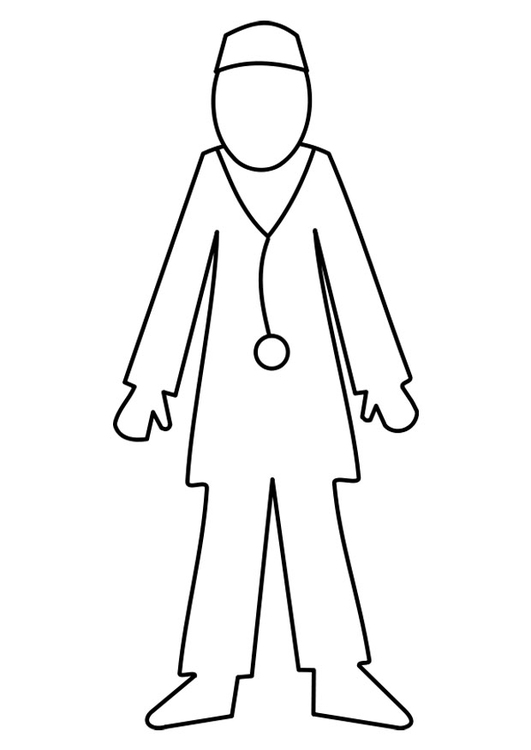 Coloring page doctor