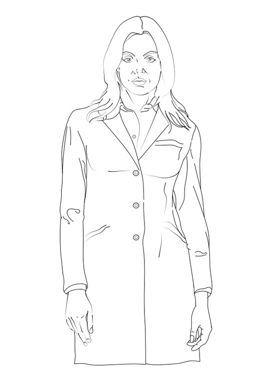 Coloring page doctor