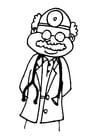 Coloring page doctor