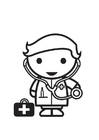 Coloring page Doctor