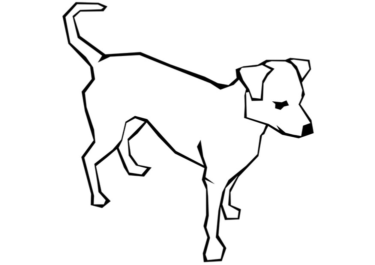 Coloring page dog