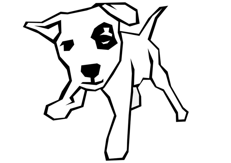 Coloring page dog