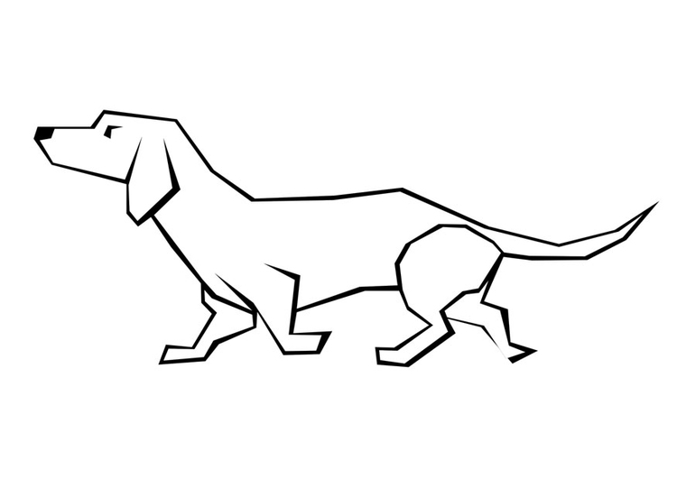 Coloring page dog