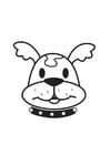 Coloring pages Dog Head