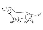 Coloring page dog