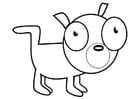 Coloring page dog