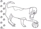 Coloring page dog