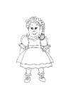 Coloring pages doll
