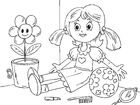 Coloring pages doll