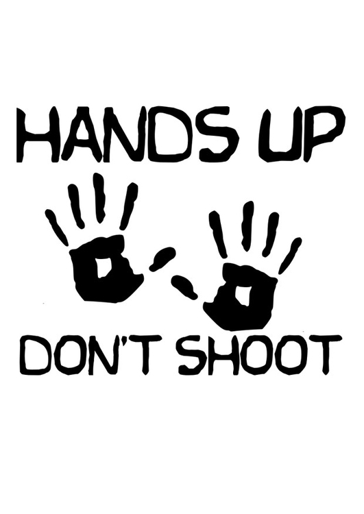Coloring page don't shoot