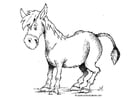 Coloring page donkey