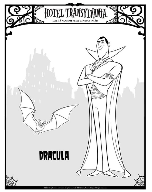Coloring page Dracula