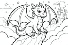 dragon at the castle