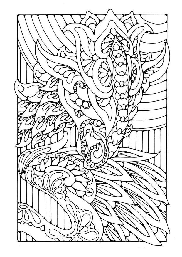 Coloring Page dragon - free printable coloring pages - Img 25600