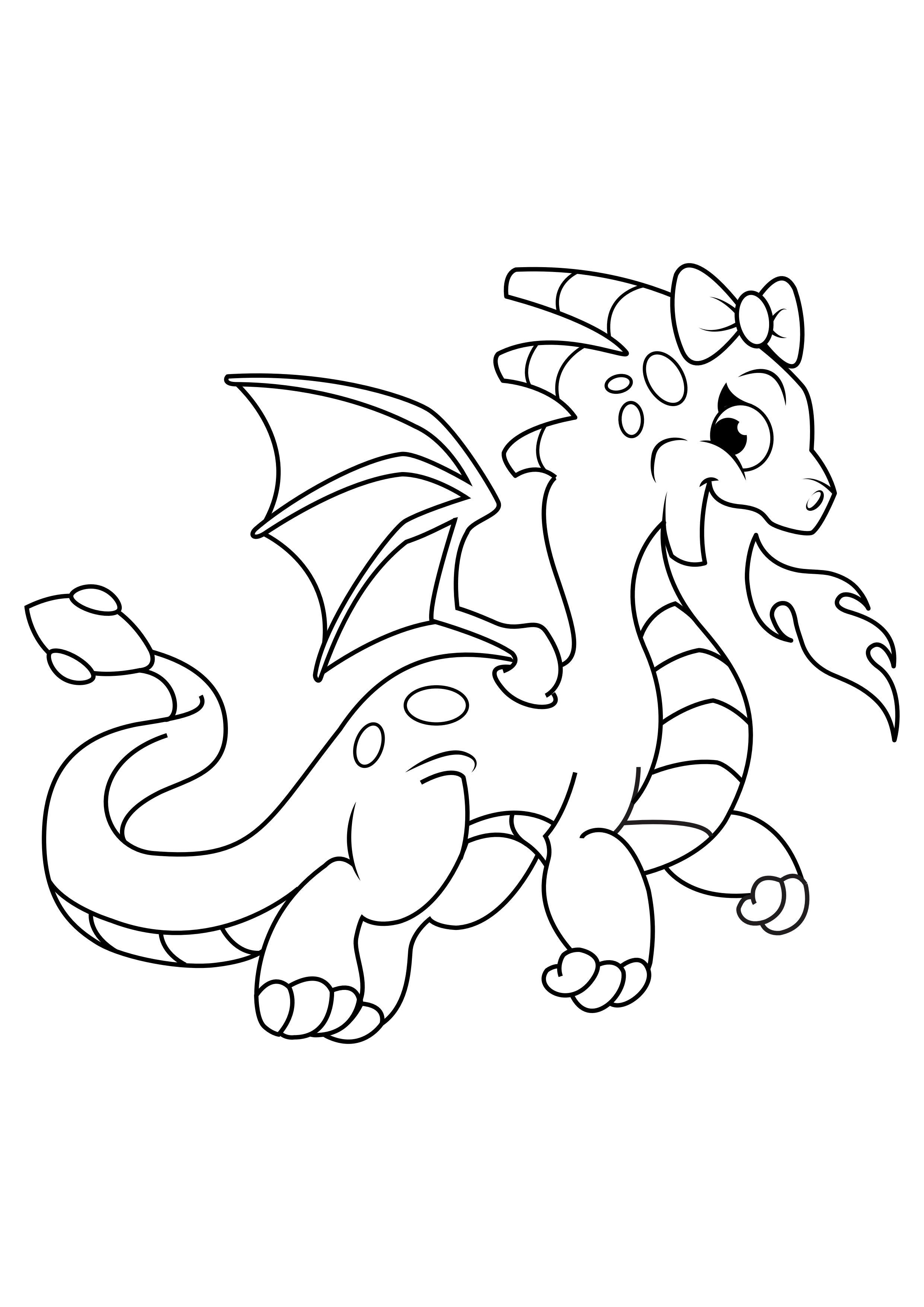Coloring Page dragon girl spits fire   free printable coloring ...