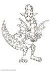 Coloring pages dragon