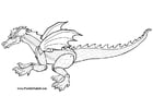 Coloring pages dragon