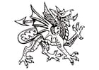 Coloring pages dragon