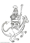Coloring pages dragon slayer