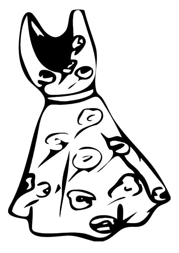 Coloring page dress