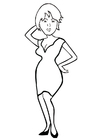 Coloring pages dress