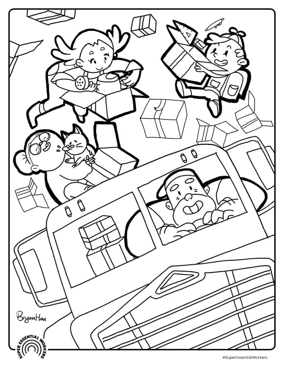 Coloring page driver