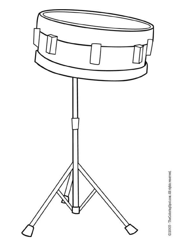 Coloring page drum
