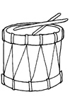 Coloring page drum