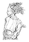 Coloring pages Dryad - dryad