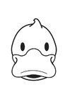 Coloring pages Duck Head