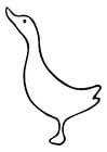 Coloring page duck